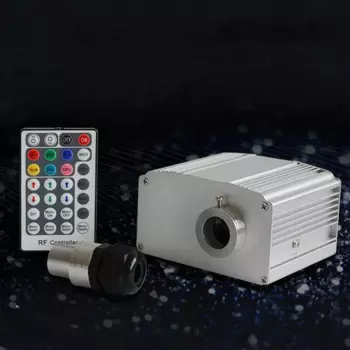 10 Вт мерцающий двигатель RGBW светодиодный волоконно-оптический драйвер Источник светильник алюминиевый генератор звездная звезда потолок спальня сауна Декор DIY лампа