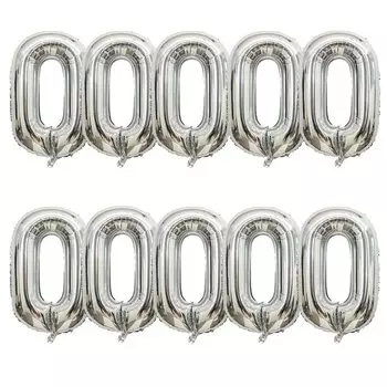 10 золотых, серебряных воздушных шаров из фольгированной цепи 16 дюймов catchmyparty