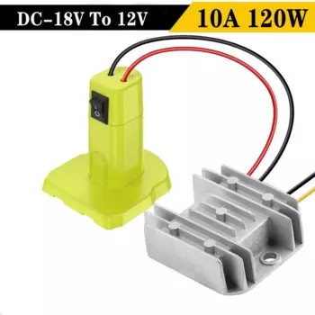 Преобразователь напряжения XMSJ 120W для аккумуляторов Ryobi 18V