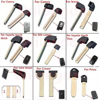 10csp аварийная умная фотография для смарт-карты Toyota, дистанционное управление, маленький ключ, Camry RAV4, властный, Lexus, Cruiser