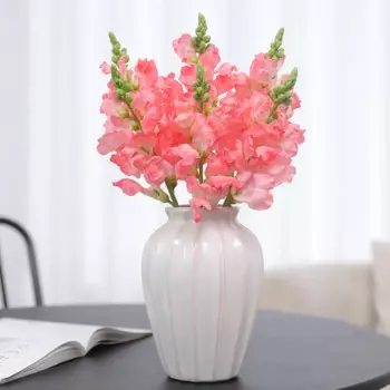 10Pc Artificial Silk Flower Violet Wedding Decoration Bouquet Snapdragon Fake Flowers Wedding Party Home Table Decor Accessories