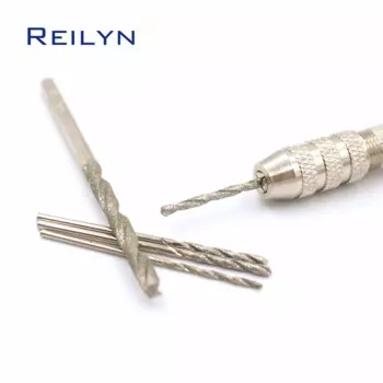 Алмазное спиральное сверло, 10 шт., Нефритовое стекло, агат, сверление отверстий, шлифовальные сверла, сверхтвердая Алмазная насадка, спиральное сверло