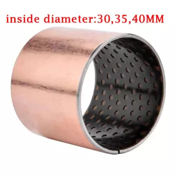 10pc ID 30 35 40 mm Marginal-lubrication Bearing Composite Copper Sleeve Oil-free Bushing Wear-Resisting Bushing ID 30 35 40 mm