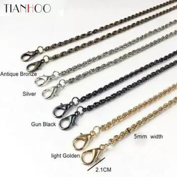 10pcs 120c Metal Purse Chain Replacement Shoulder Crossbody Bag Strap for Cluth Small Handbag Handle Gold Silver Black Bronze