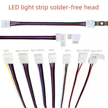 Разъемы для светодиодной ленты 2/3/4/5/6-контактные IP20