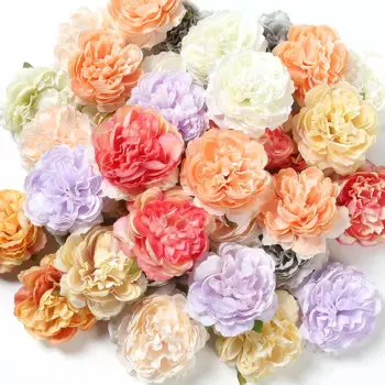 Искусственные пионы MENGHAO, 10 шт., 8 см