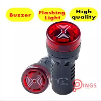 Индикаторные лампы Daswinele AD16-22SM, 10 шт., красный, 220В