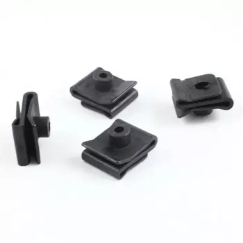 10 шт., пластиковые зажимы для крыльев автомобиля, белые для Nissan, подкладка на крыло, бампер, U-образная гайка, фиксированная застежка