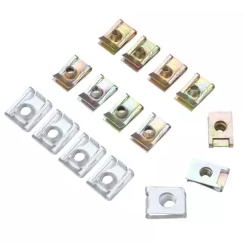 10 шт. автомобильные зажимы M5 M6 M8 для автомобильной Протекторной панели, шпилька, гайка, обтекатель, зажим, крепление, скорость, Цинковый монтажный зажим