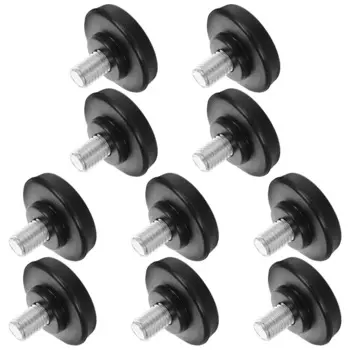10pcs Barber Chair Accessories Replacement Feet Furniture Leveling Floor Levelers Screw Leg Adjuster Salon Glide