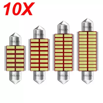 10 шт. C5W светодиодные лампы Canbus 12 В гирлянда 31 мм 36 мм 39 мм 41 мм 6000 К белый салон автомобиля карта купол багажник освещение номерного знака