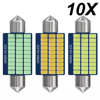 Светодиодная лампа C5W CANBUS, 31 мм, 36 мм, 39 мм, 41 мм, C10W, чип 3014, 12 В, лампа для чтения салона автомобиля, белая, голубая, 6000k, 10 шт.