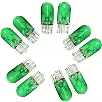 10pcs Car Width Indicator Light Green Blue Color T10 Panel Gauge Light W5W 12V Dashboard Bulbs 501 Accessories Auto 3W I0M6