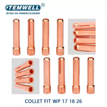 Цанга 10N22 10N23 10N24 10N25/1,0 мм/1,6 мм/2,4 мм/3,2 мм подходит для сварочной горелки TIG SR/WP-17 WP-18 WP-26 для сварки