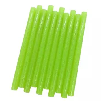 10pcs Colourful 7mm Green Glitter Hot Melt Glue Sticks For Glue Gun Craft Phone Case Album Repair Accessories Adhesive Stick