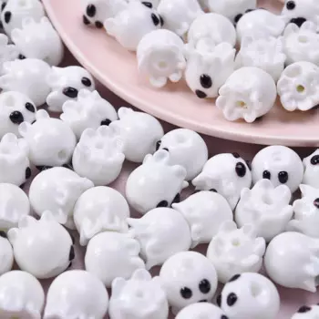 10pcs Cute Octopus New Cartoon Coloured Glaze All Saints'Day Witch Phantoms String Of Beads Diy Necklace Bracelet Accessories