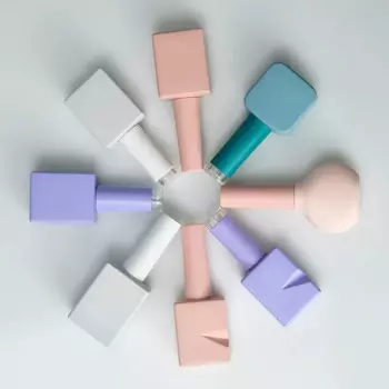 10PCS Empty Nail Polish Glass Bottle Clear Portable Gel Container Filled Storage Box Square Round Makeup Tube Brush 10ml