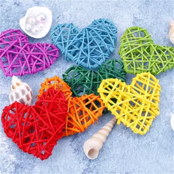 10pcs Five-star heart color rattan ball Thai lamp string accessories for home decoration rattan ball hanging accessior supply