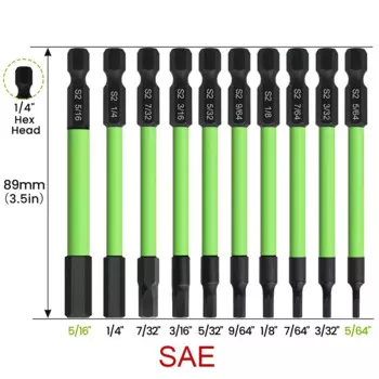 Hakkin набор шестигранных бит 89 мм