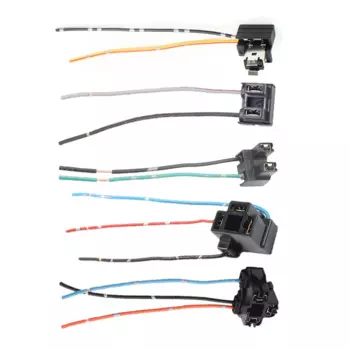 10Pcs High Heat H1 H4 H7 Harness Connector Halogen Holder Wires Plug Pigtail Socket Replacement Repair Halogen H1 H4 H7
