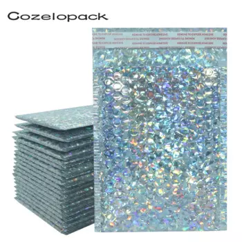 Голографические пузырчатые пакеты Cozelopack Metallic Bubble Mailer