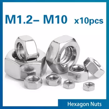 Гайки шестигранные из нержавеющей стали XMSJ M2-M10