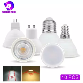 10PCS/LOT LED Bulb MR16 GU10 GU5.3 E27 E14 Lampada Led 6W AC 220V-240V 24/120 degree Bombillas LED Lamp Spotlight Spot Light