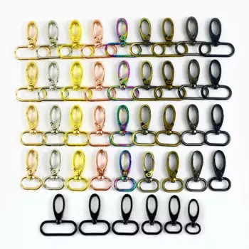 10Pcs Meetee Metal Buckles 13-38mm Swivel Lobster Clasp Bag Strap Connect Snap Hook Dog Collar Carabiner DIY Accessories