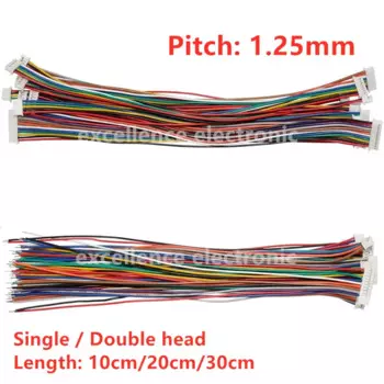 Mini Micro JST разъемы 1.25мм с проводом 10 шт