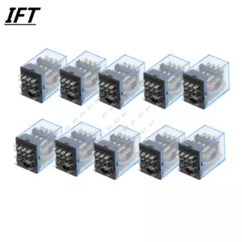 10pcs MY4NJ Coil AC12V AC24V DC12V DC24V DC 36V AC110V AC220V HH54P 5A 220V Miniature Electromagnetic General Purpose Relay