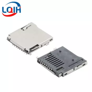 10PCS Self-elastic TF PUSH 9-pin Self-elastic Card Holder External Welding Micro SD Memory Card Holder Tf Self-elastic Cassette