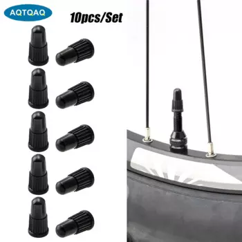 10 шт./компл. колпачки для клапанов Presta, черные, пластиковые пылезащитные колпачки для велосипеда, крышка штока клапана Presta/французского клапана для MTB горных/дорожных велосипедов