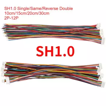 E-SIMPO SH 1.0mm двойной разъем 2/3/4/6/7/8/9/10-контактный кабель 10/15/20 см 28AWG