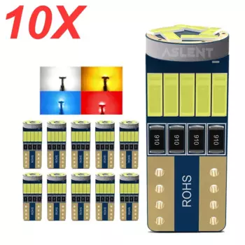 10 шт. T10 W5W Canbus лампы 194 светодиодные 4014 SMD 15 светодиодные лампы белого цвета без ошибок автомобиля авто клин внутренний светильник купольная карта багажник лампа 12 В