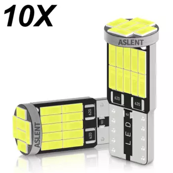 Поворотный парковочные фары автомобиля T10 W5W, светодиодный, боковые лампочки, WY5W, 168, 501, для интерьера автомобиля, для чтения, 10 шт.