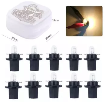 10 шт., автомобильные лампы для приборной панели T5, 14 в, 1,4 Вт, 3000 К