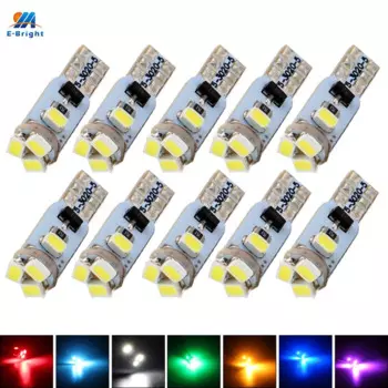 10 шт. T5 3020 5smd фонарь желтого, синего, зеленого, красного, белого цветов