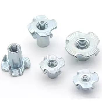 10 шт. крепеж для дерева TINGGOO, стальной, квадратный, M4-M12