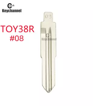 10 шт. TOY38R металлический автомобильный флип-ключ 08 # KD дистанционный ключ VVDI пустая головка ключа для Geely Kia для KD KEYDIY VVDI XHORSE пульт дистанционного управления