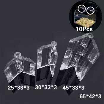 Odavis прозрачные складные петли из акрила 10 шт.