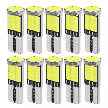 10 шт. W5W Led T10 168 194 Сигнальная лампа Canbus 4014 26SMD Для салона автомобиля Карта Купольные фонари Парковочные позиционные огни белые 6000K