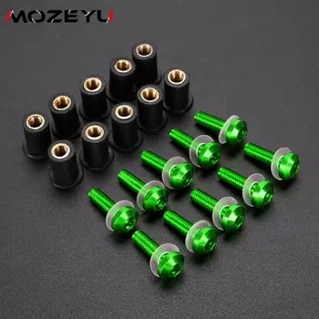 10PCS Windshield Fairing Bolts For SUZUKI BURGMAN 400 650 125 200 1998-2024 AN125 AN250 AN400 AN650 AN 650 Windscreen Screw