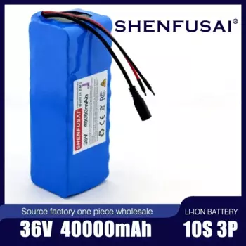 10S3P 36v20Ah550W high-power capacity 42V18650 lithium battery pack 40000mAh suitable for bicycle and scooter BMS+42V charging