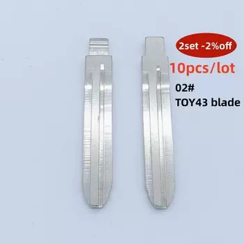 10шт 02 # TOY43 KD Key Blade для автомобиля Remote Blade