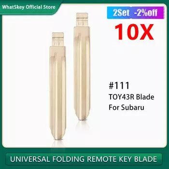 10шт # 111, необрезанный пустой автомобильный ключ, дистанционный Xhorse KD Blade для Subaru XV Legacy Forester Outback Impreza Tribeca ISUZU LISHI TOY43R