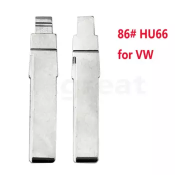 10шт 31 # 86 # 89 # HU66 металлический необрезанный пустой откидной лезвие дистанционного ключа для VW Passat Bora Seat Skoda Audi для Keydiy KD Xhorse VVDI JMD