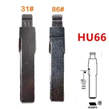 10шт 31 # 86 # HU66 KD лезвие Flip Remote Key Blade для VW Passat Bora Seat Skoda Audi для Keydiy KD Xhorse VVDI JMD