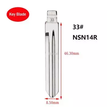 10шт 33 # HYN14R Flip Blank KD Key Blade HYN14RFH для Hyundai Accent HYN14RFH Key Blade для Keydiy Xhorse VVDI Пульты дистанционного управления Заготовка ключа