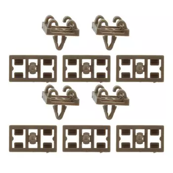 10шт FCP-0200x00010 51337052945 Автоматический уплотнитель нижней двери, пластиковый фиксатор уплотнения, передний и задний зажим для BMW X5 E53, автомобильные крепежные детали