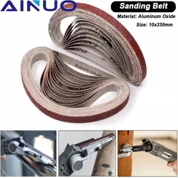 10*330 мм гриндер ленточный шлифовальный пояс Шлифовальные ленты абразивная Шкурка наждачная ленточная шлифовальная лента 40-320